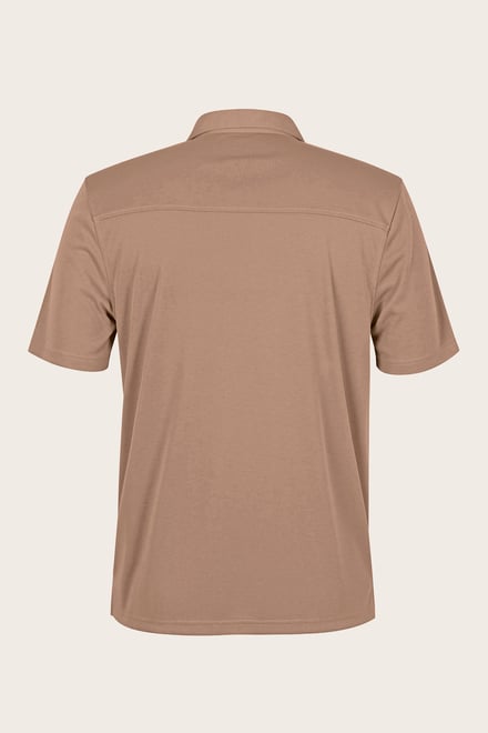 Men's Regular Fit Revere Collar Jersey Shirt