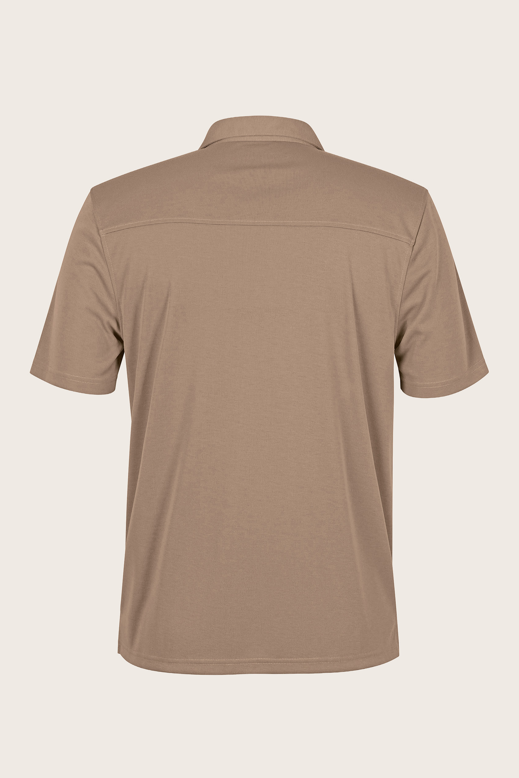 Men's Regular Fit Revere Collar Jersey Shirt