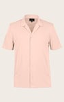 Men's Regular Fit Revere Collar Jersey Shirt