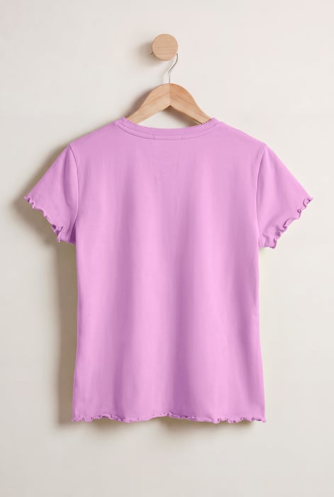 Pink Lettuce Edge T-Shirt