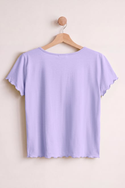 Women’s Cotton Rich Lettuce Edge T-Shirt