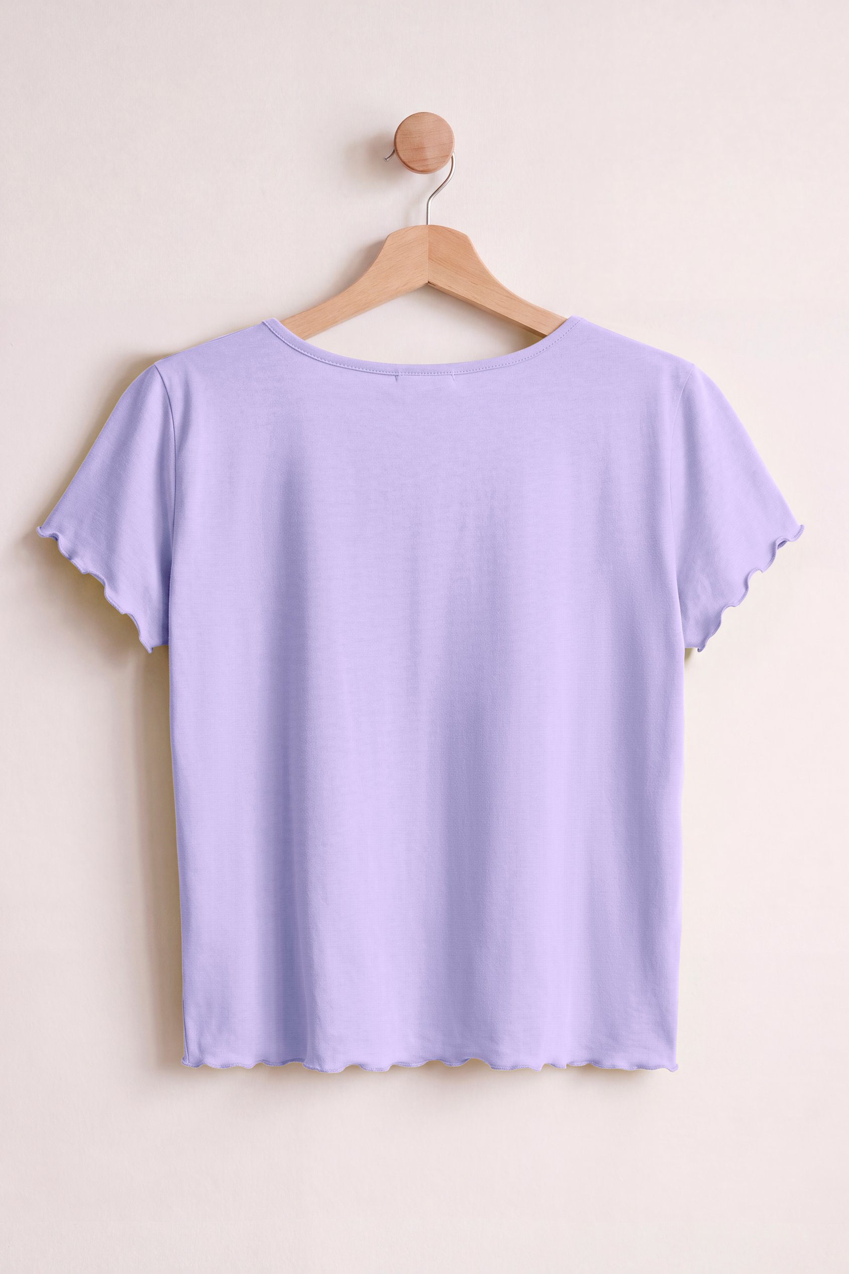 Women’s Cotton Rich Lettuce Edge T-Shirt
