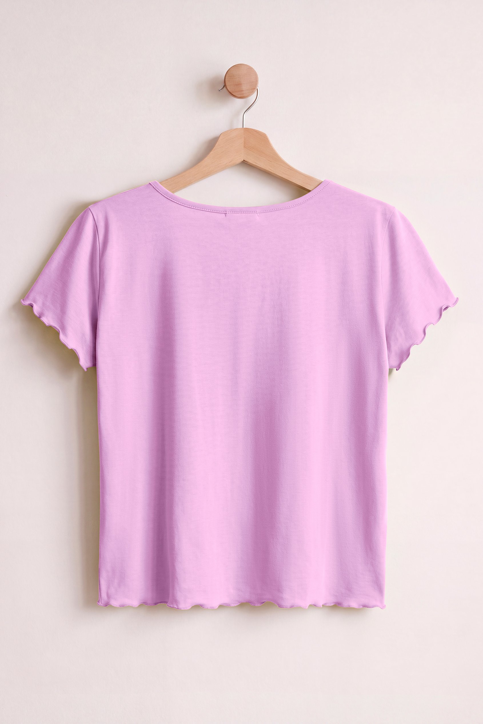 Women’s Cotton Rich Lettuce Edge T-Shirt