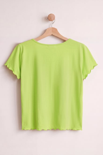Women’s Cotton Rich Lettuce Edge T-Shirt