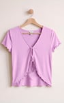 Women’s Cotton Rich Lettuce Edge T-Shirt
