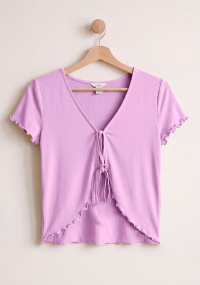 Women’s Cotton Rich Lettuce Edge T-Shirt