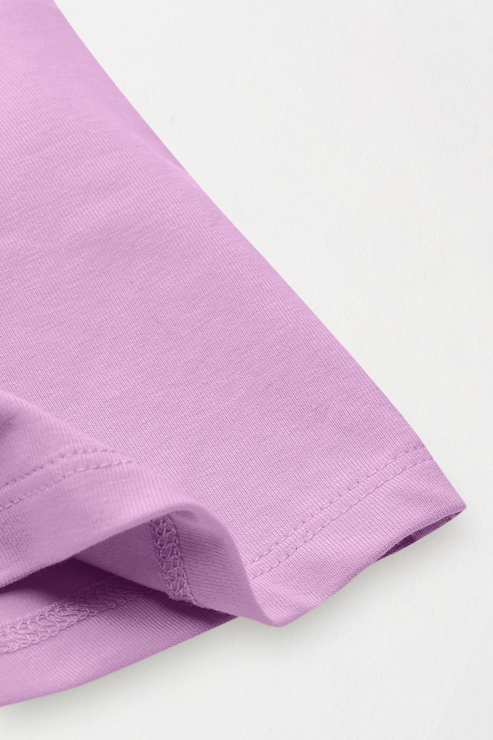 Shoulder Padded Cap-Sleeve Roll-Up T-Shirt