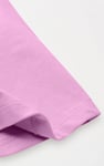 Shoulder Padded Cap-Sleeve Roll-Up T-Shirt