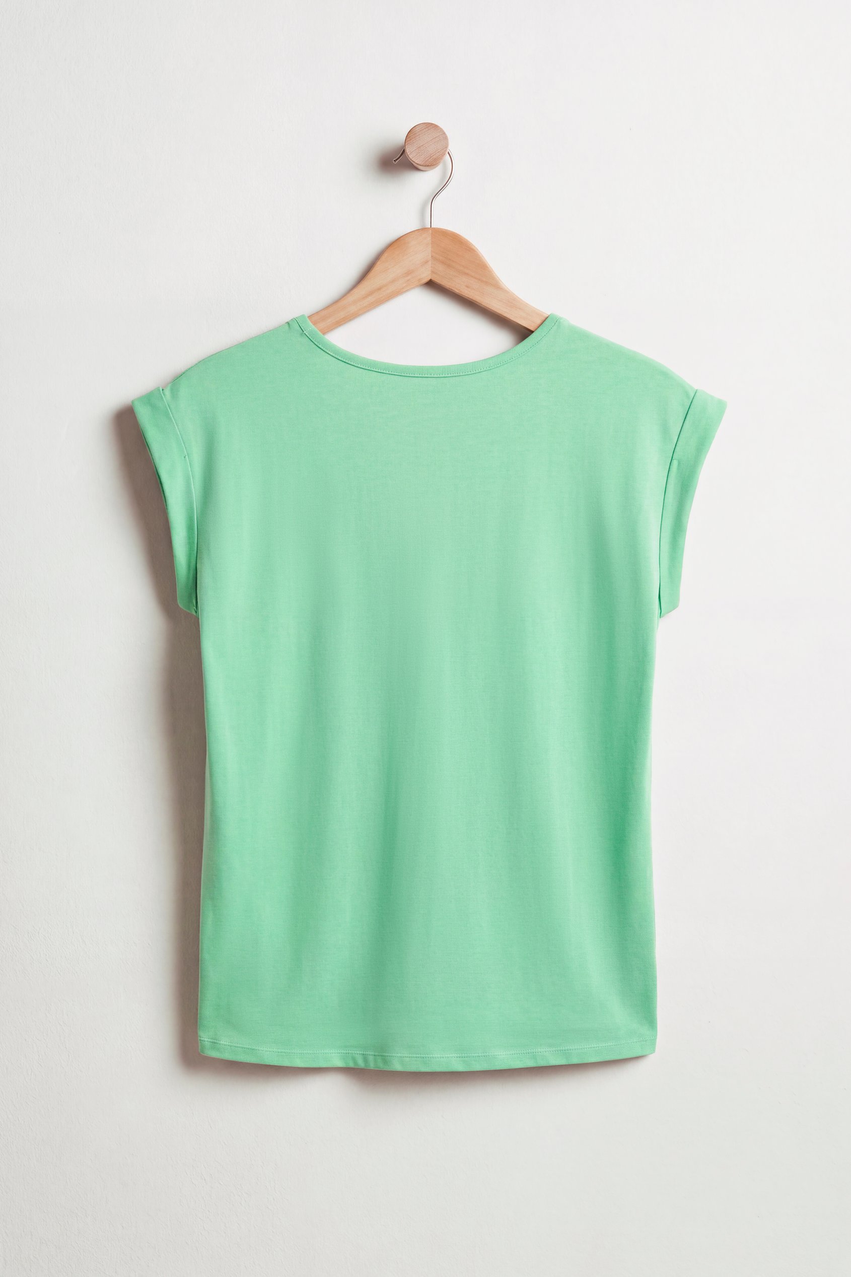 Shoulder Pad Roll Sleeve T-Shirt