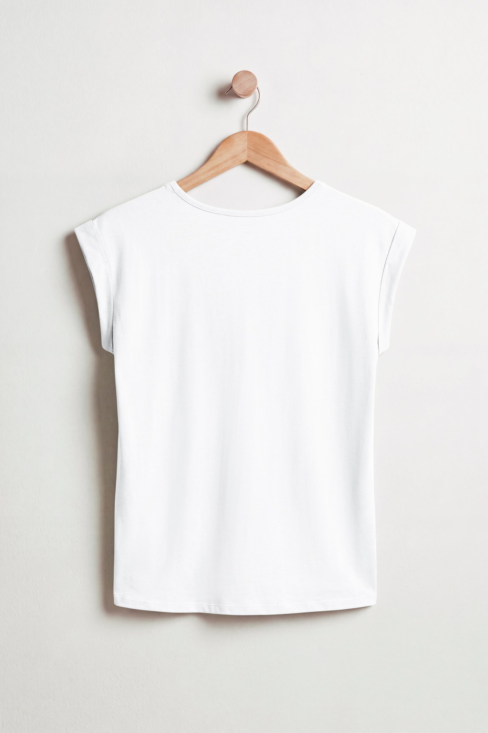 Shoulder Pad Roll Sleeve T-Shirt