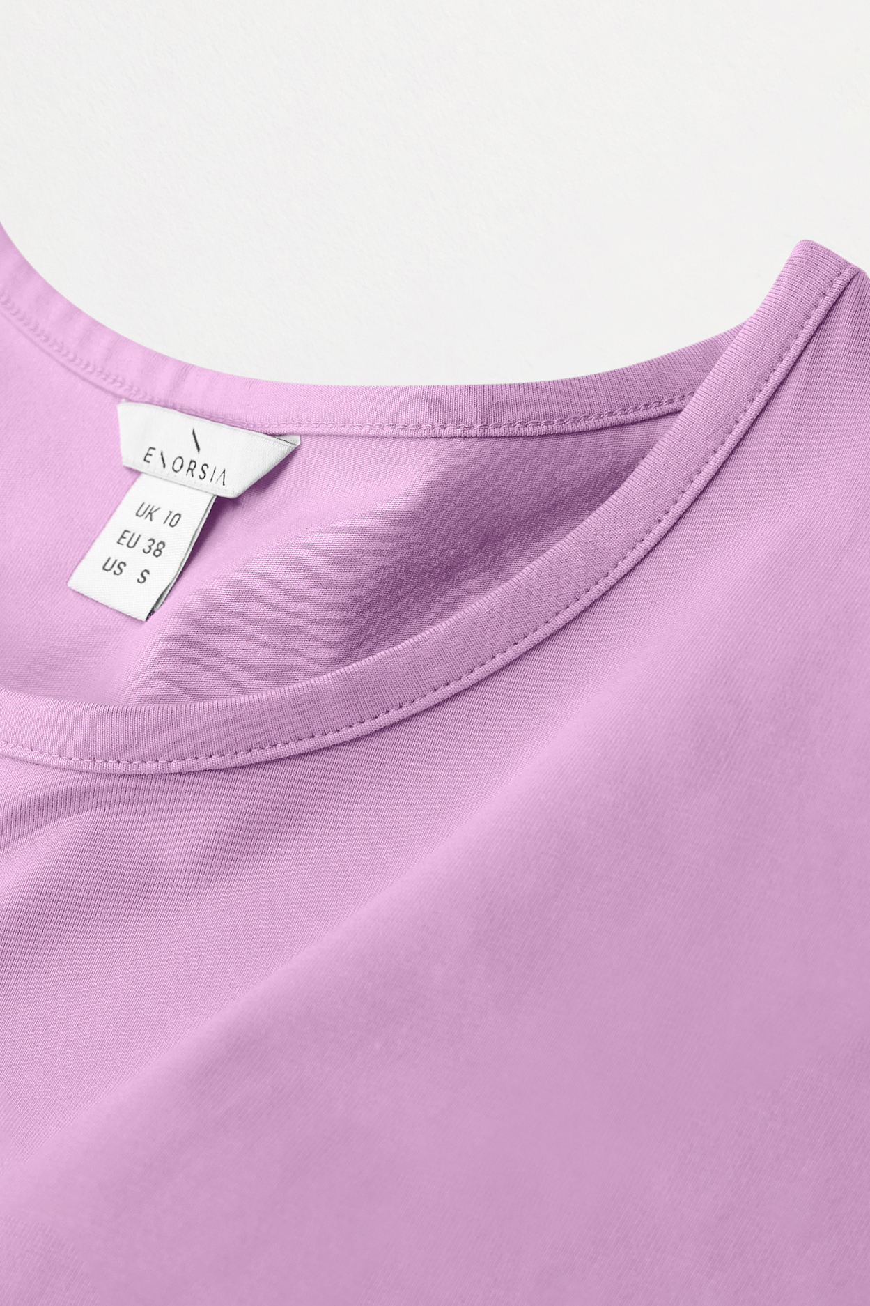 Shoulder Padded Cap-Sleeve Roll-Up T-Shirt
