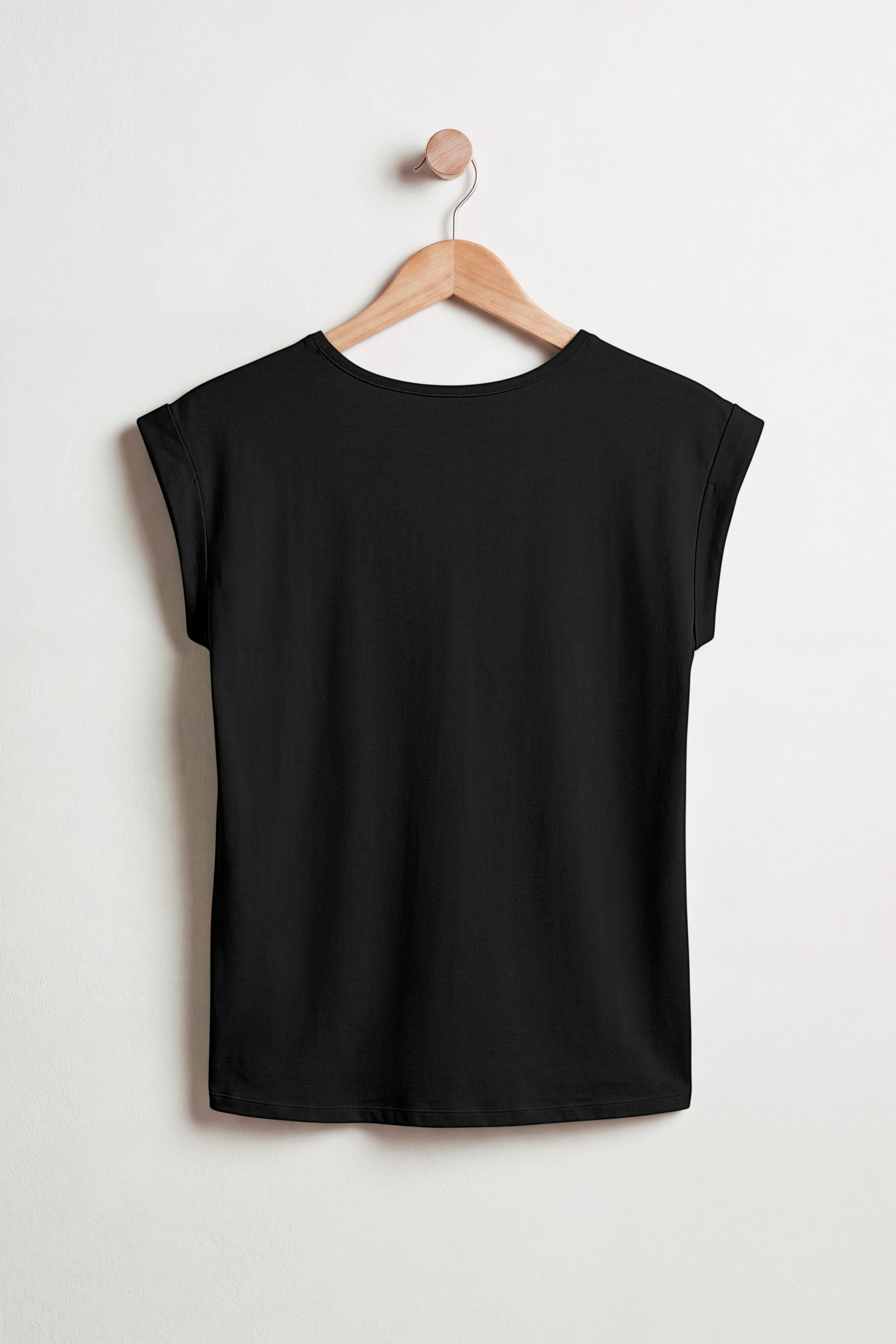 Shoulder Pad Roll Sleeve T-Shirt