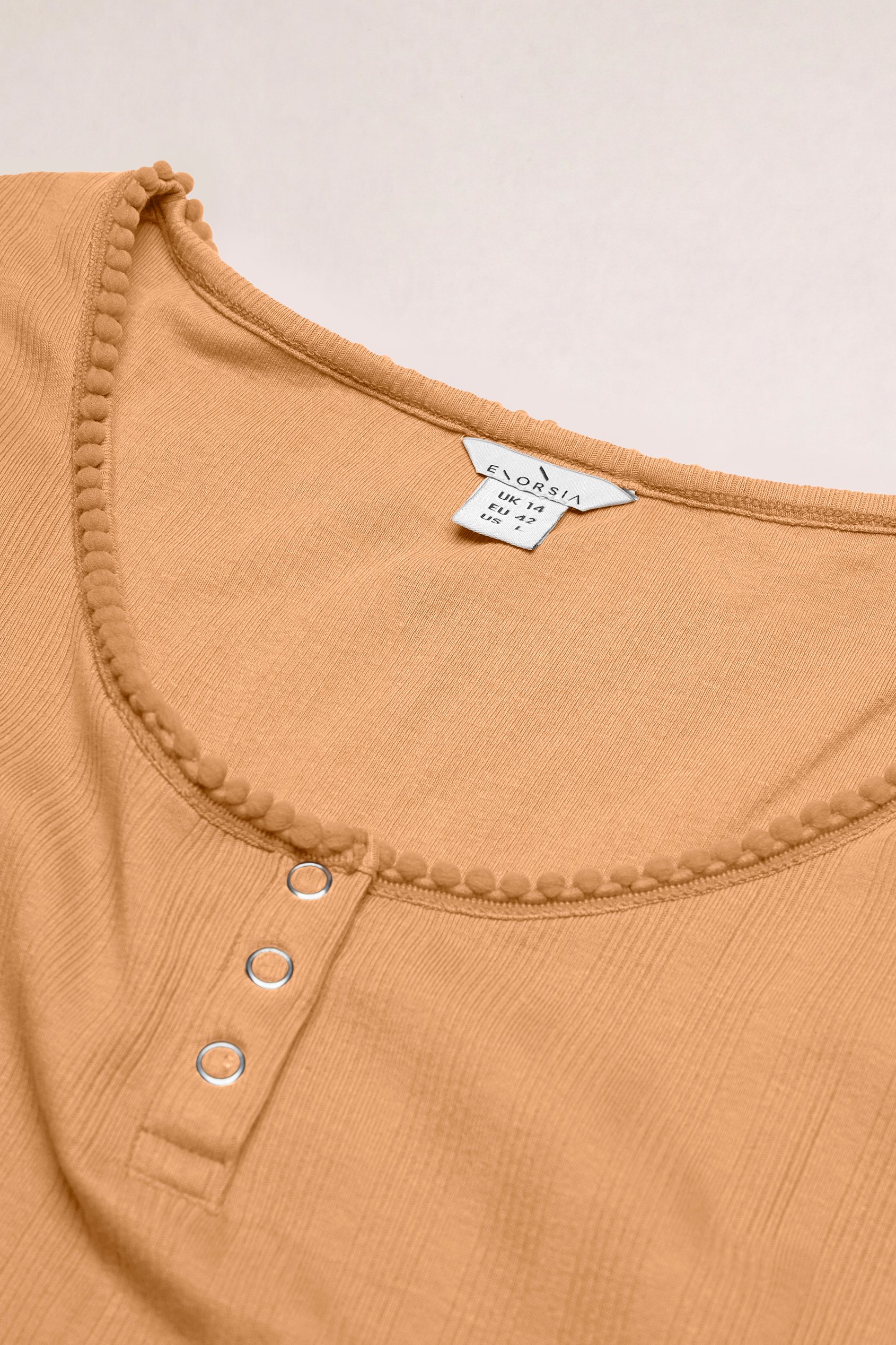 Ribbed Button-Up Short Sleeve T-Shirts