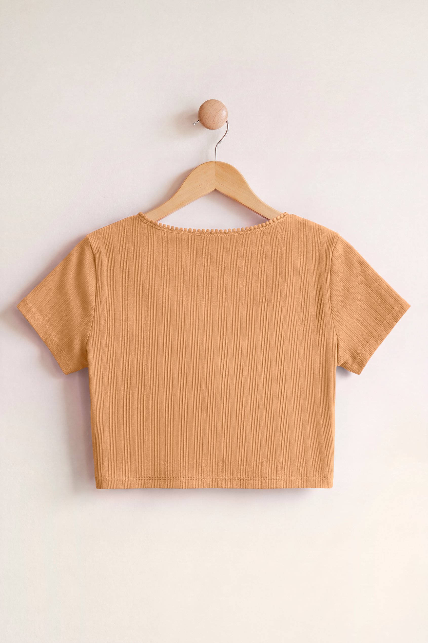 Ribbed Button-Up Short Sleeve T-Shirts