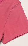 Ribbed Button-Up Short Sleeve T-Shirts