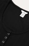 Ribbed Button-Up Short Sleeve T-Shirts