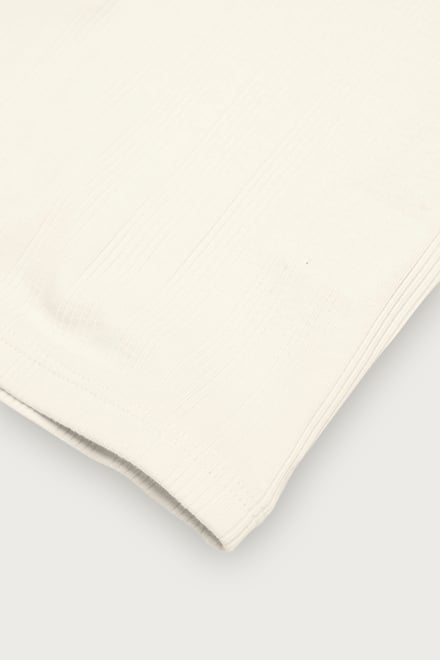 Ribbed Button-Up Short Sleeve T-Shirts