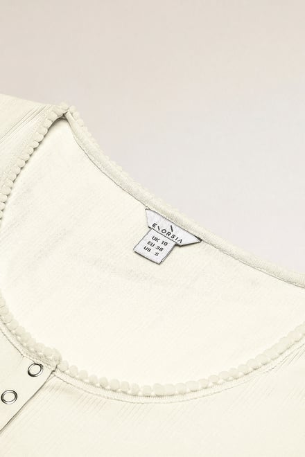 Ribbed Button-Up Short Sleeve T-Shirts