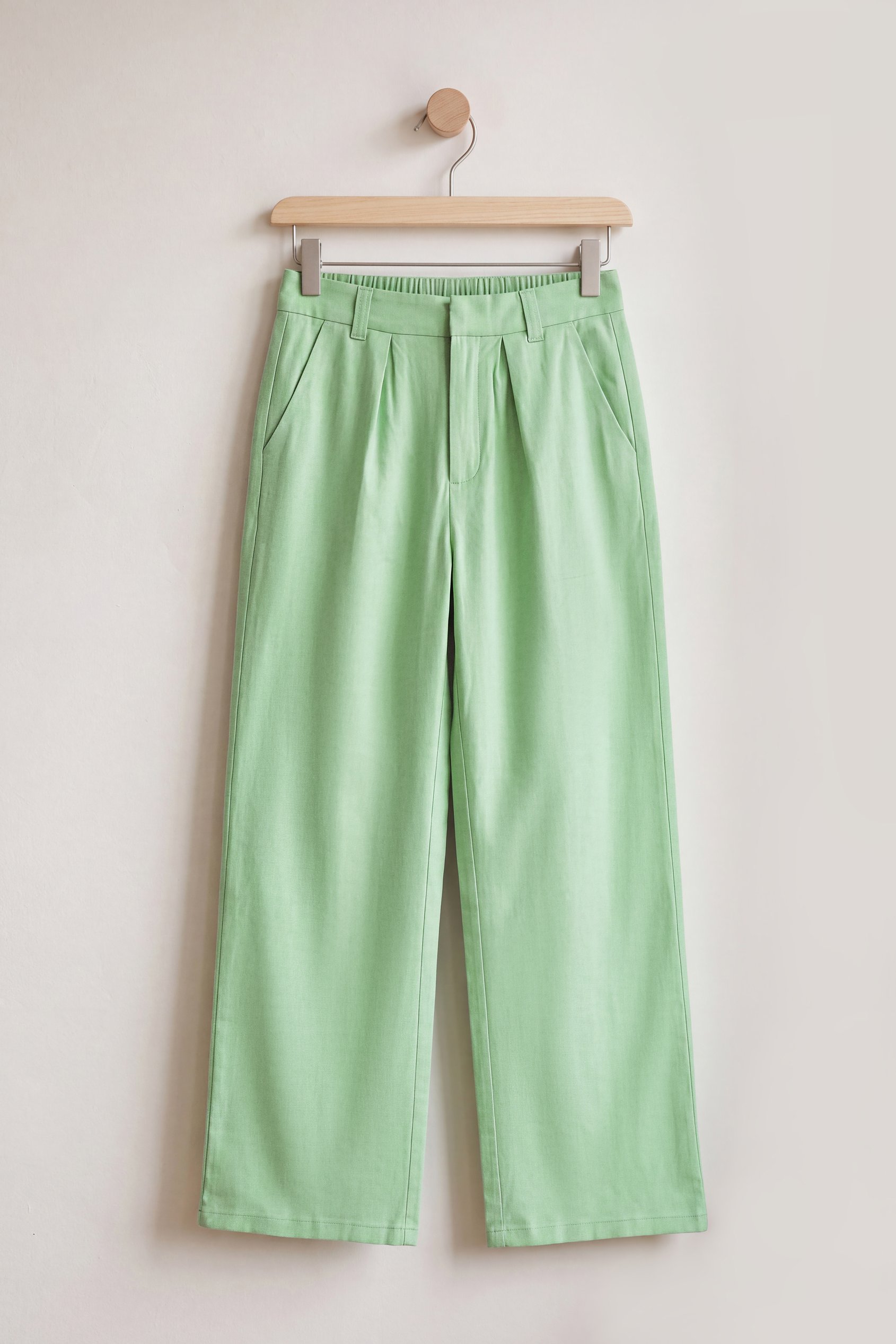 Wide Leg Woven Smart Trousers