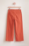 Relaxed Twill Wide Leg Trouser