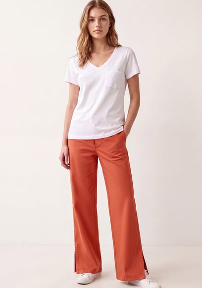 Women’s Relaxed Twill Wide Leg Trouser | Enorsia
