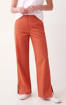 Relaxed Twill Wide Leg Trouser