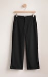 Relaxed Twill Wide Leg Trouser