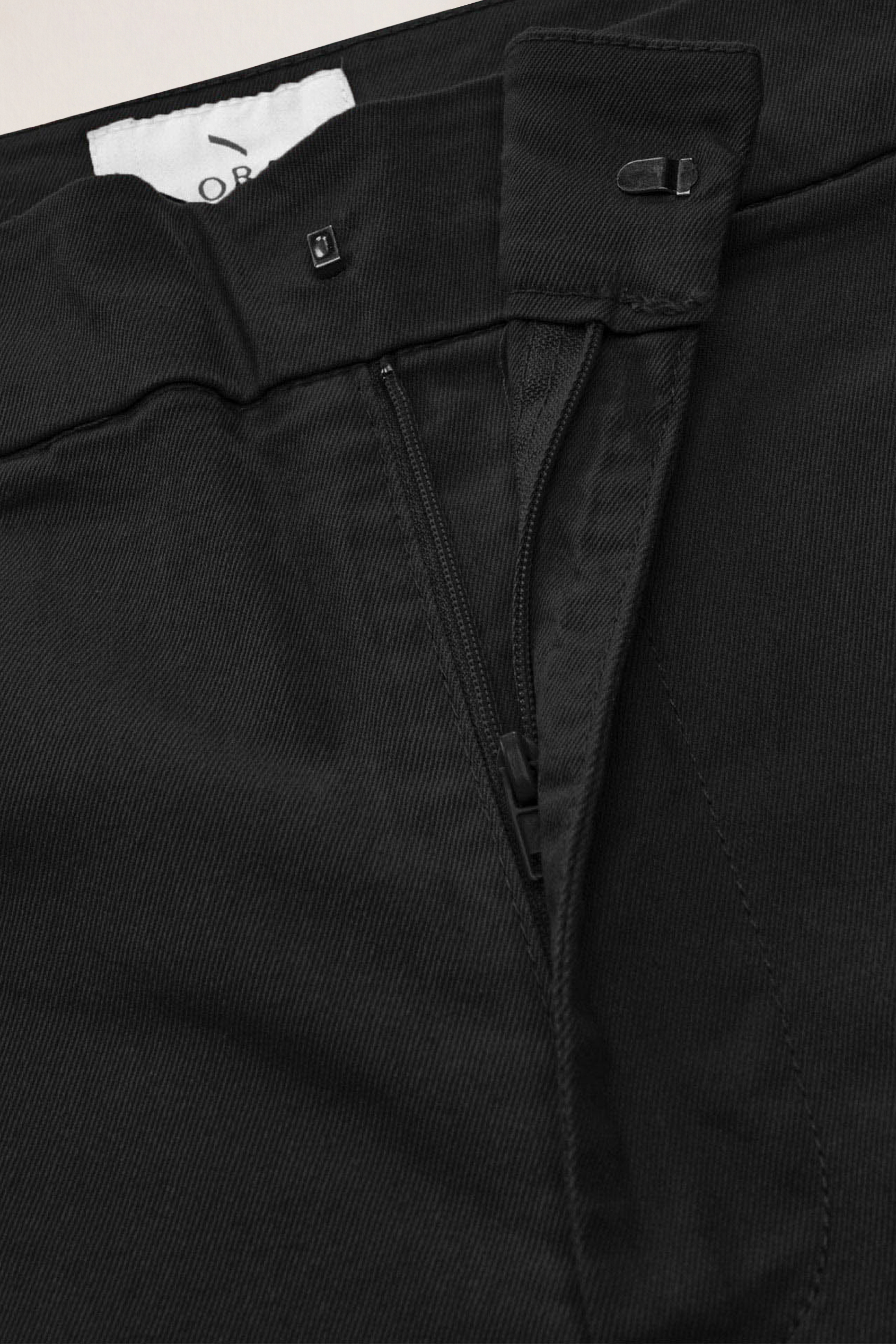 Relaxed Twill Wide Leg Trouser