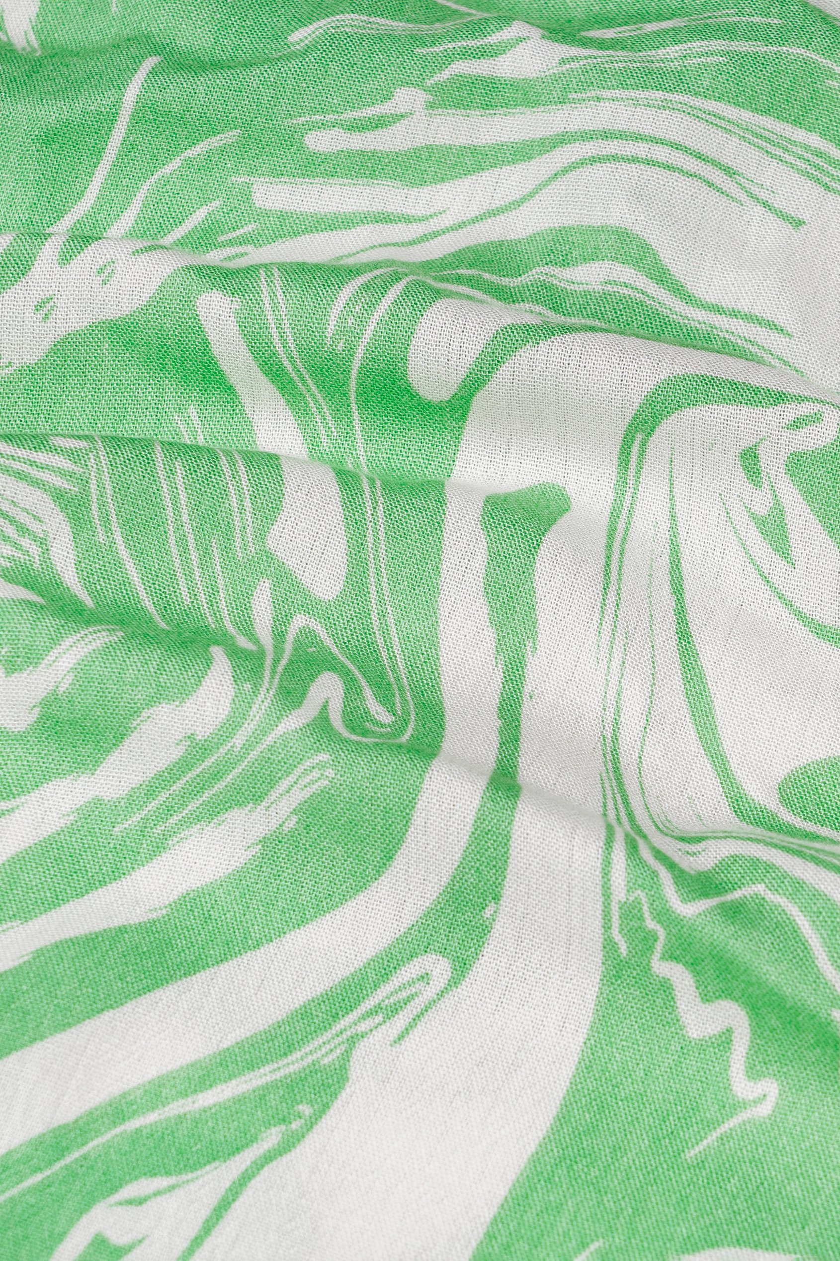 Fluid Print Wrap Dress