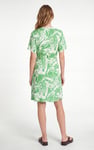 Fluid Print Wrap Dress