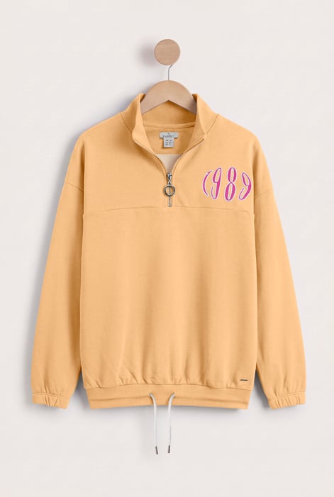 Women’s Green Quarter Zip Sweatshirt | Enorsia