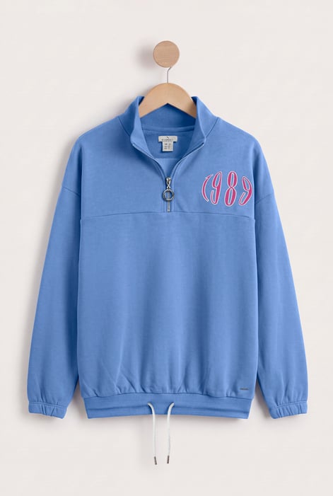 Women’s Green Quarter Zip Sweatshirt | Enorsia