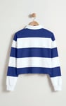 Stripe Cropped Rugby Top