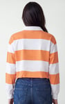 Stripe Cropped Rugby Top