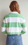 Stripe Cropped Rugby Top