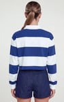 Stripe Cropped Rugby Top