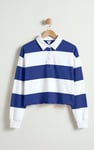 Stripe Cropped Rugby Top