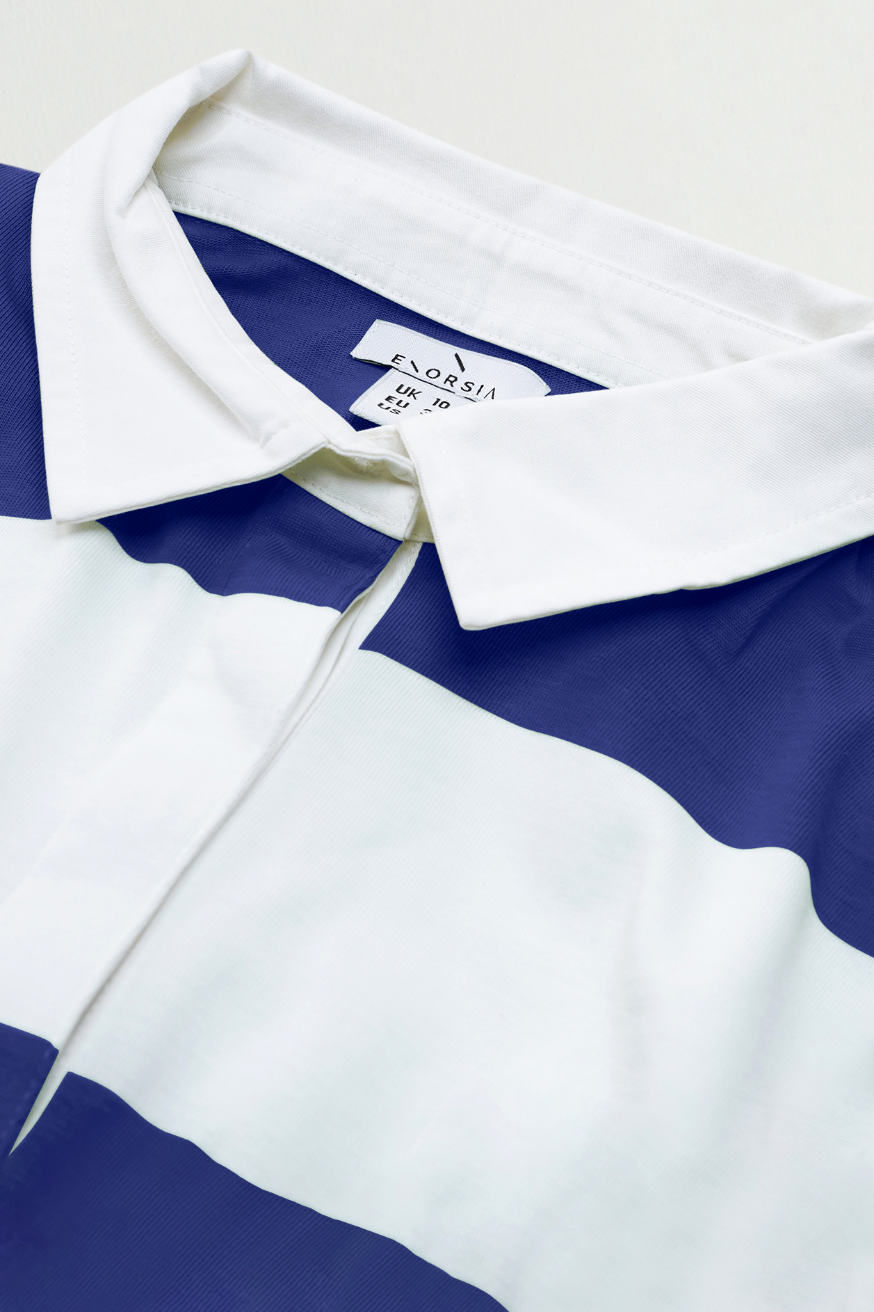 Stripe Cropped Rugby Top