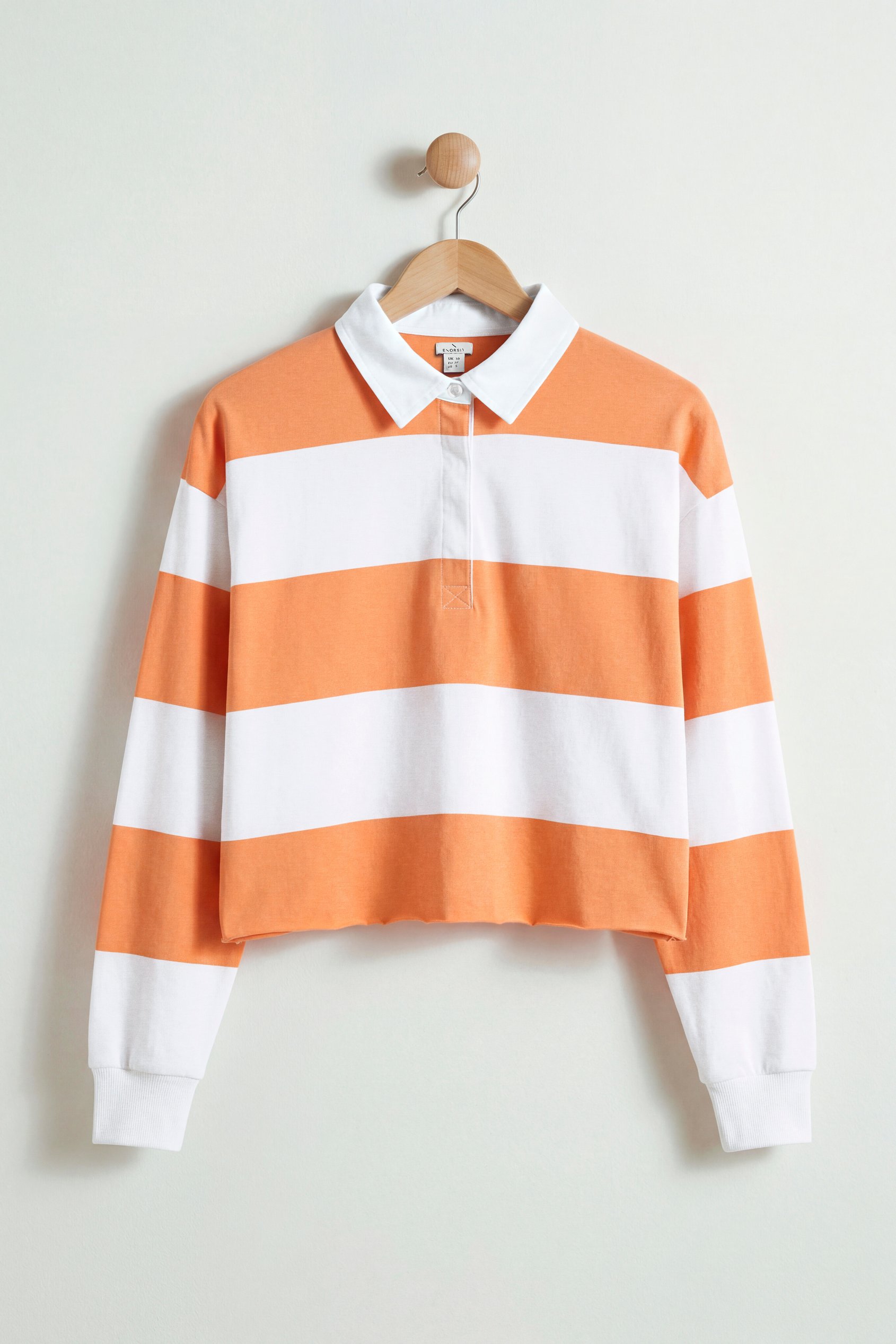 Stripe Cropped Rugby Top