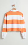 Stripe Cropped Rugby Top