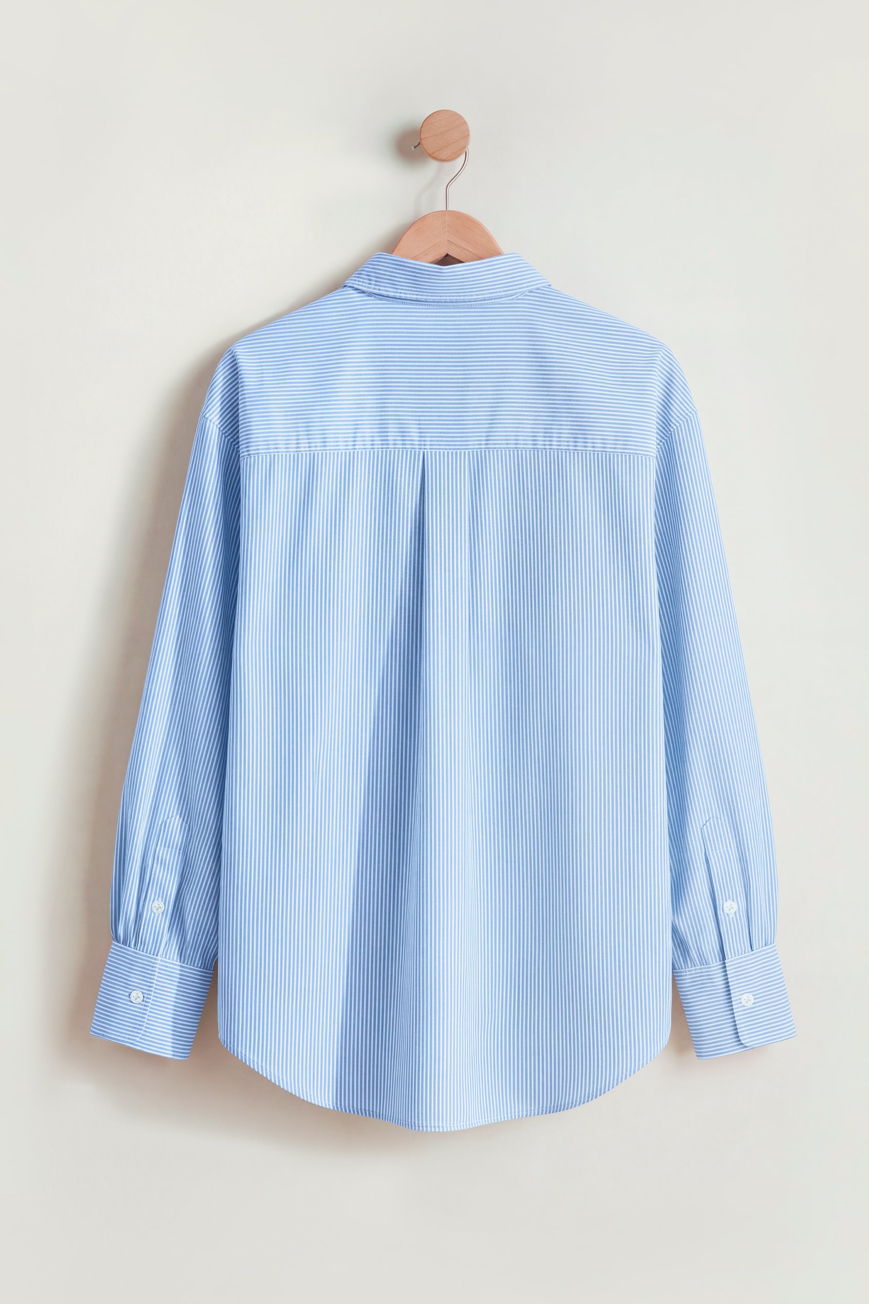 Long Sleeve Stripe Poplin Shirt