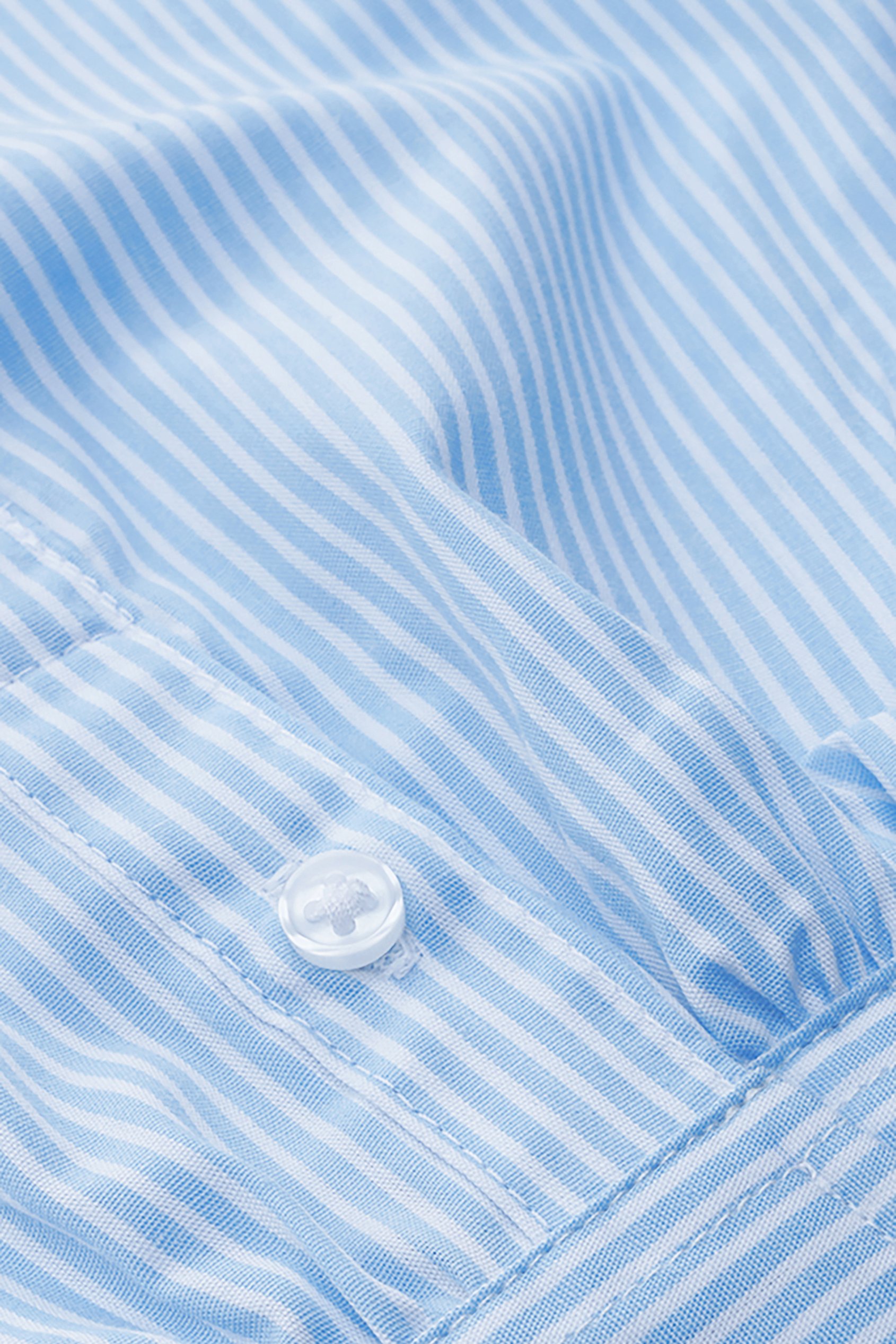 Long Sleeve Stripe Poplin Shirt