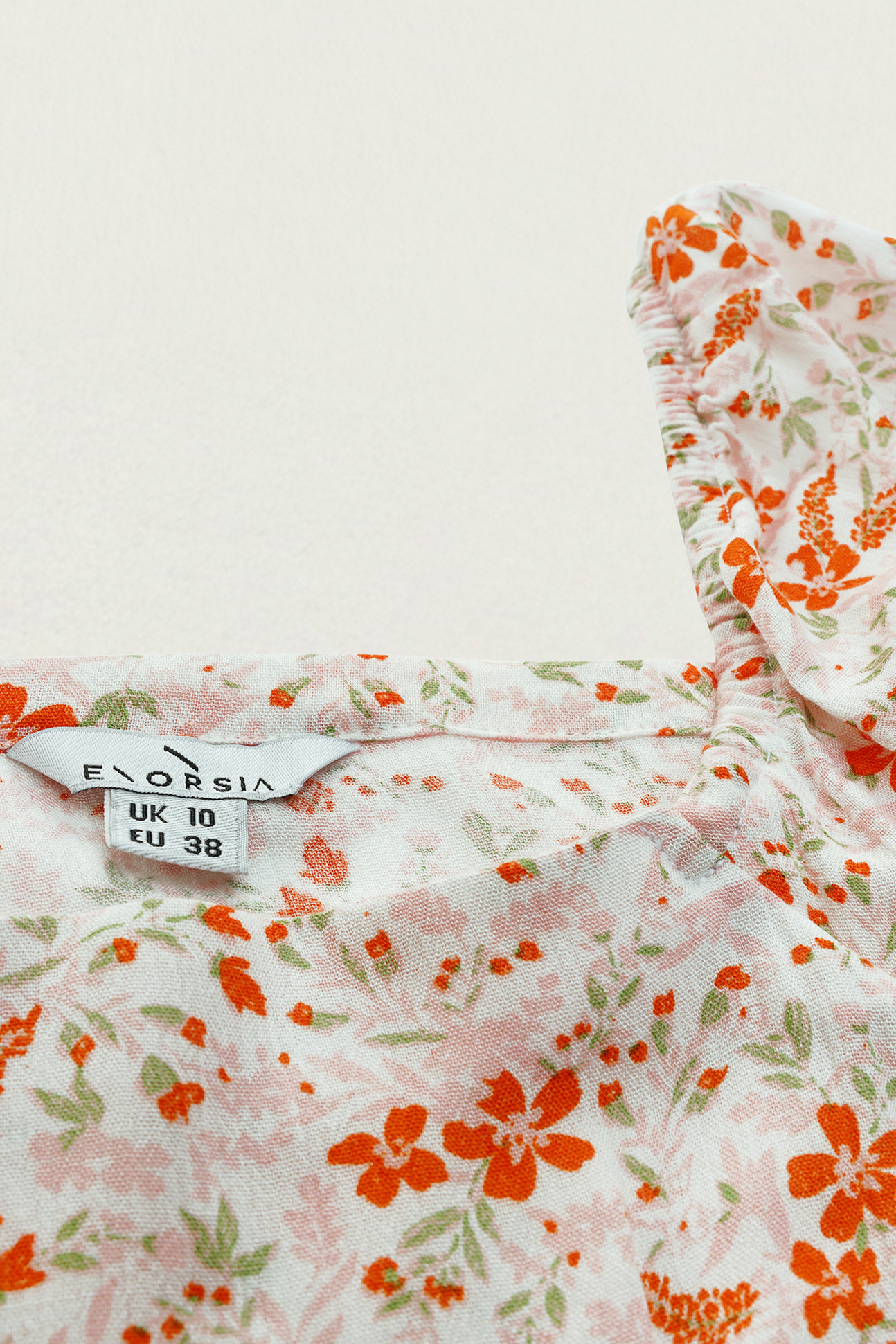 Floral Bardot Smocked Crop Top