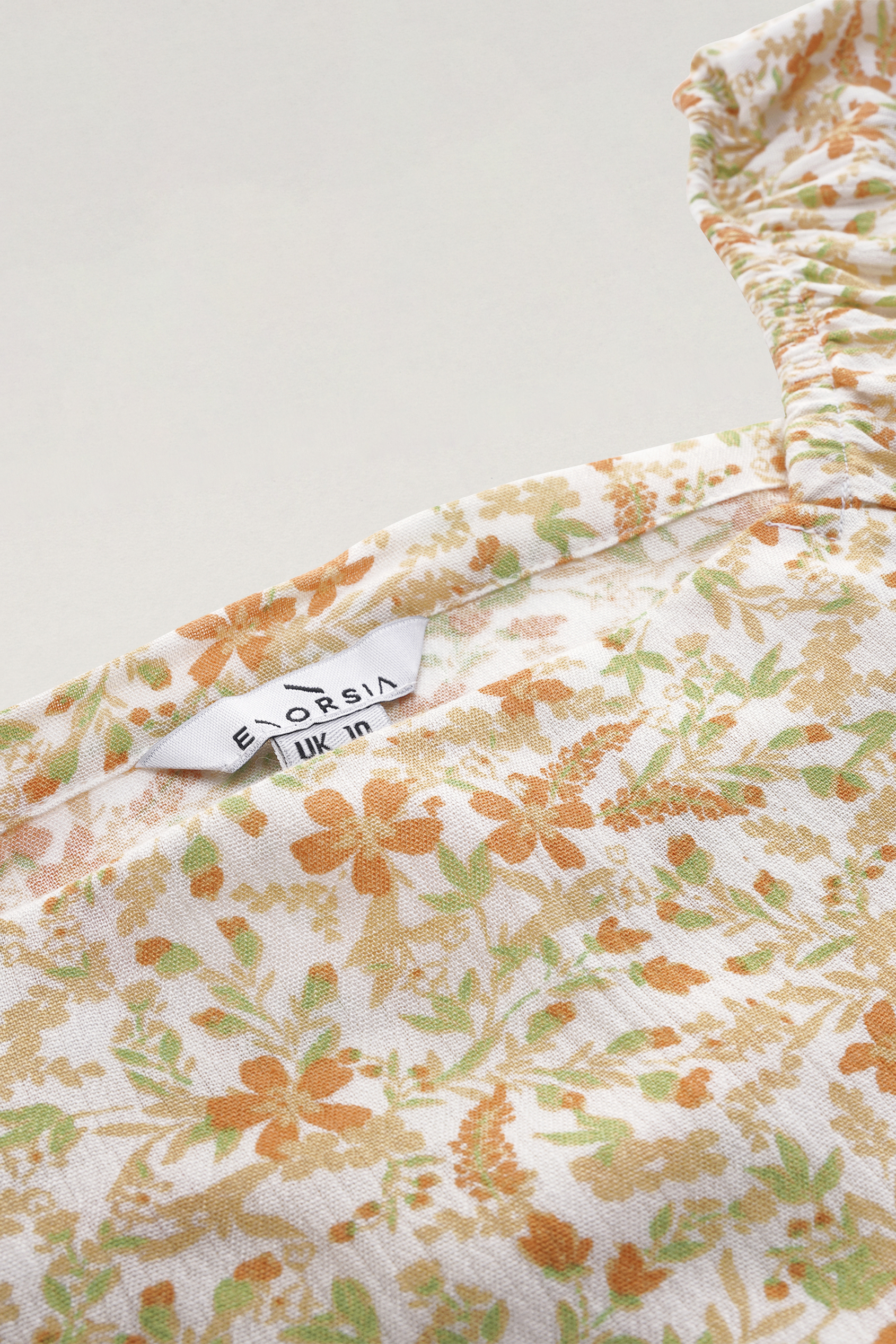Floral Bardot Smocked Crop Top