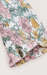 Printed Flute Sleeve Blouse
