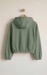 Jersey Hoodie With Elastic Waistband