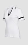Cornelia stripe  Short Sleeve Polo Shirt