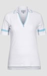 Cornelia stripe  Short Sleeve Polo Shirt