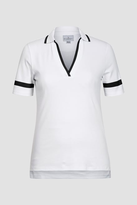 Cornelia stripe  Short Sleeve Polo Shirt