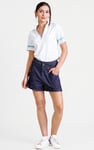 Cornelia stripe  Short Sleeve Polo Shirt